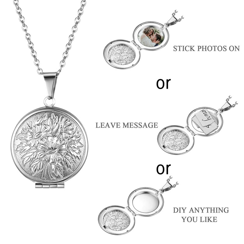 Cupimatch Photo Pendant Locket to Open: Pictures Photo Pendant with