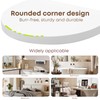 MIHORLIFE 19.3X15cm Wooden Round Floating Shelves, Compact Style Mini Wall