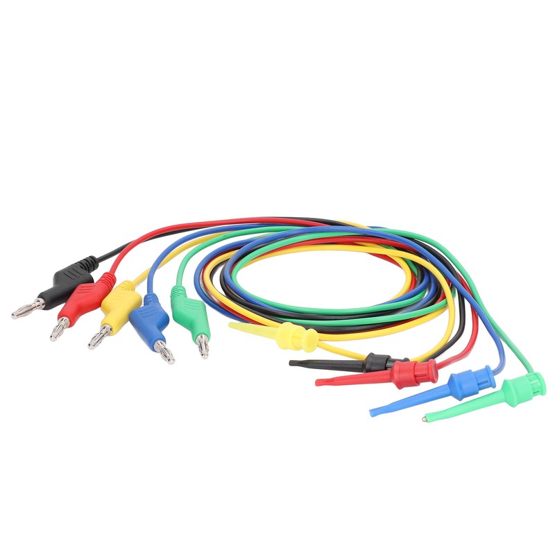5Pcs Banana Test Lead Multi Meter Testing Cable Line Wire