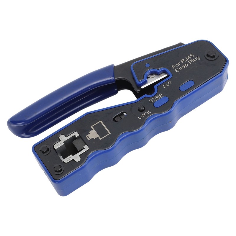 Pass Through Ethernet Crimper RJ45 CAT6 Through Hole Pass Through