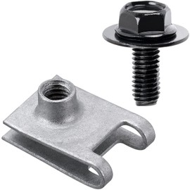 OAUTOO 20Sets M6-1mm Bumper Cover Radiator Support Retainer Under Cover & Splash Shields Bolts & U-Nuts Kit for Mazda 3 5 6 CX-3 CX-30 CX-5 CX-9 GS1E56496A 9GG600616T