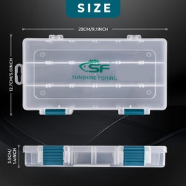 SF 4PCS Tackle Box 3600 Plastic Tackle Trays Fishing Tackle Box Storage Organizer with Removable Dividers Lure Boxes Terminal Tackle Storage Yellow