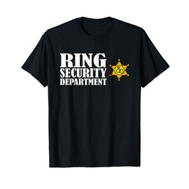 Ring Security Department Shirt for Bearer Wedding Boys Party T-Shirt