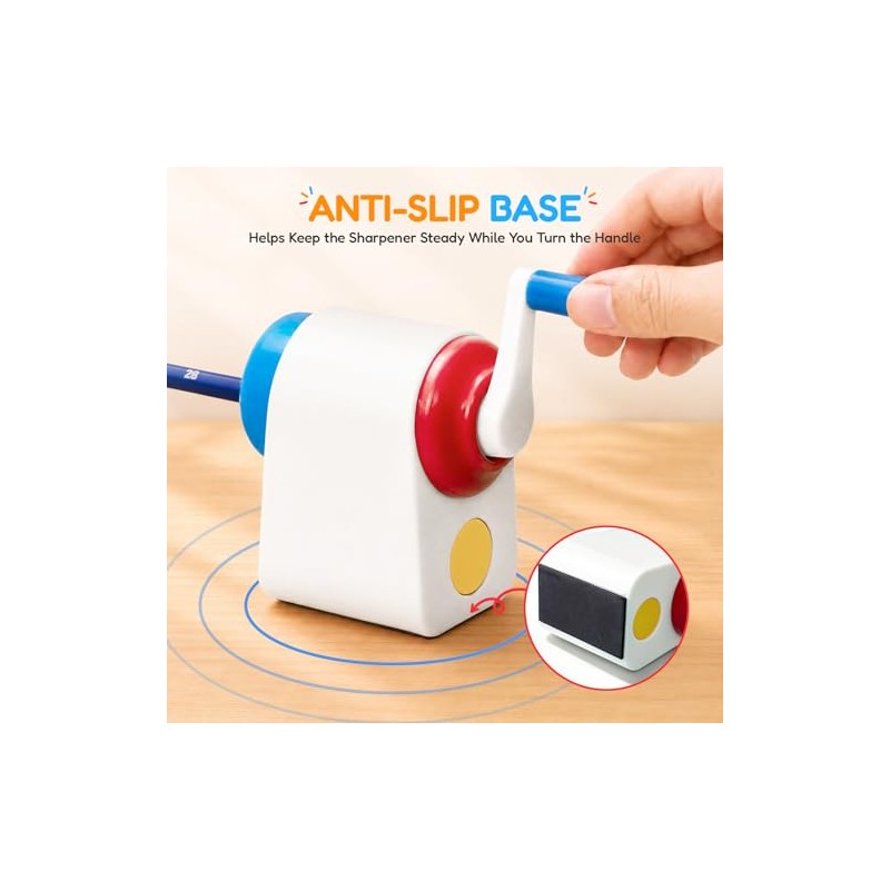 M&G Manual Pencil Sharpener, Hand Crank Pencil Sharpener for 6-8mm