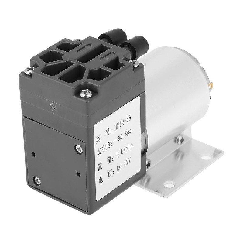 Oilless Vacuum Pump, DC 12V 5L/min 120kpa Mini Vacuum Pump
