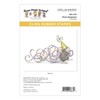 Spellbinders Party Streamers Rubber Stamp Set, Grey