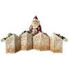 Enesco Pillars Santa's Sleigh 9-Piece Musical Set, 9.25-Inch