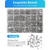 DIVANC Metric Screw Assortment, 2000PCS Metric Bolt Assortment Kit M2