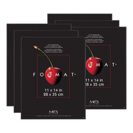 MCS Format Picture Frames, Gallery Wall Frames, Black, 11 x 14, 6-Pack