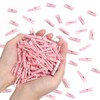 100PCS Baby Shower Clothespin Games Mini Pink Clothes Pins 1.4