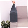 Levemolo 2pcs Dark Grey Elastic Sofa Armrest Protective Towels for