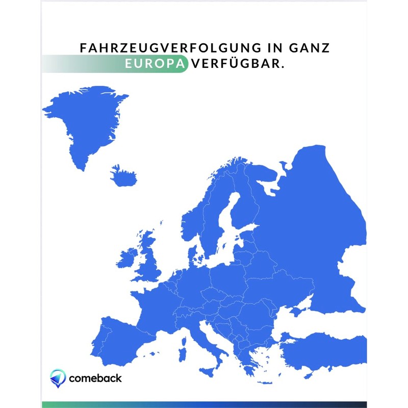 Comeback GPS Tracker without Subscription including SIM, Magnetic, Tracking throughout