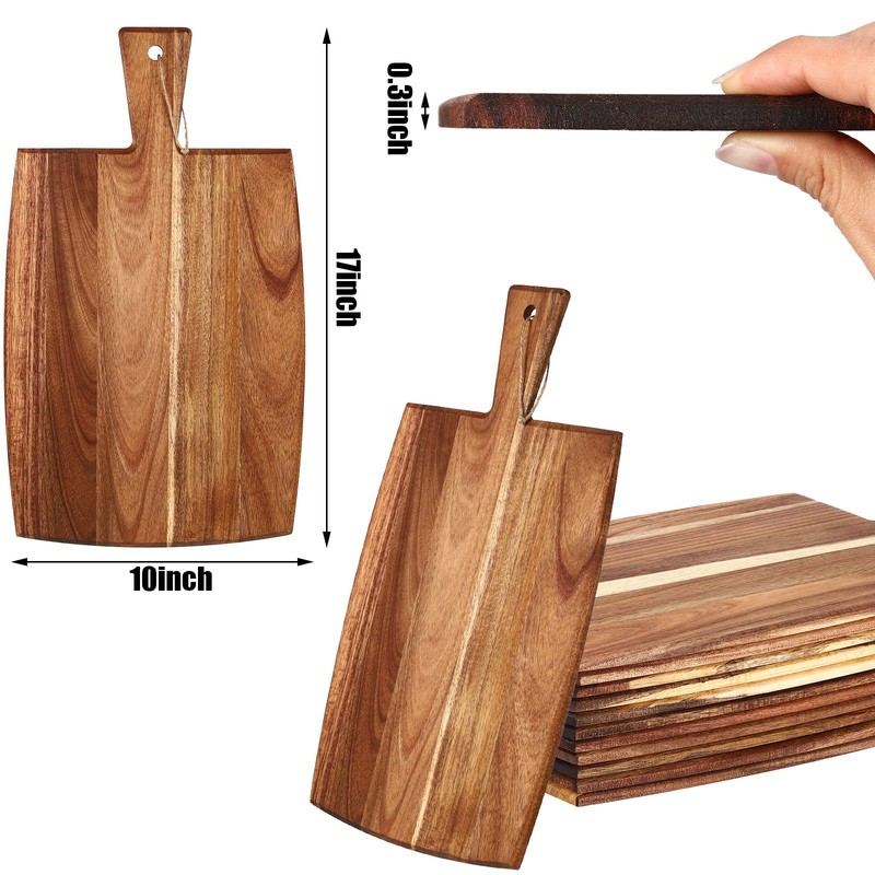 12 Packs Cutting Board Set Plain Chopping Board with Handles