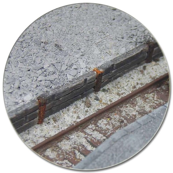 Juweela 21313 - Pouring Platform with Wooden Sleepers and Track