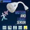 MaxFagell Motion Sensor Bright LED Night Light 6W 6500K Plug