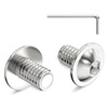 Pack of 20 M8 x 12 mm Rounded Head Screws
