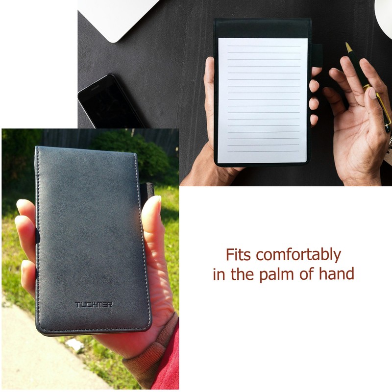 Mini Notepad Holder Set - 3x5 Pocket Memo Pads Book