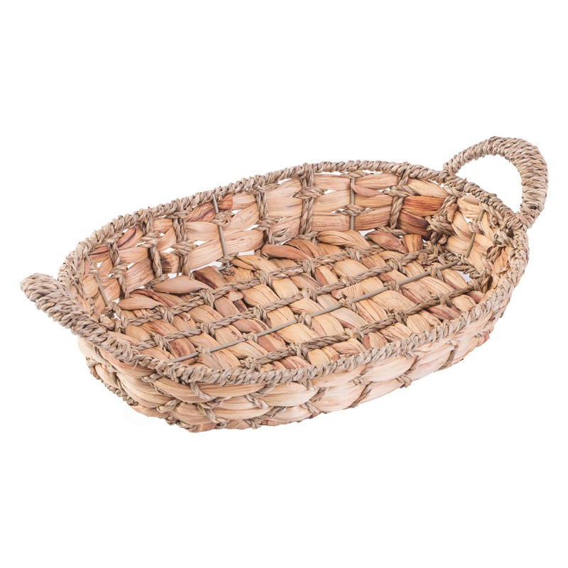 Seagrass Fruit Bread Basket Tray with Handles (Small)