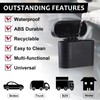 2-Pack Car Trash Can With Lid, Hanging Mini Vehicle Bin,
