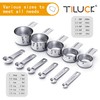 TILUCK Stainless Steel Measuring Cups & Spoons Set, Cups and