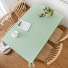 NUZAMAS 137x137cm Rectangle Table Clothes PEVA Table Cloth Water Resistant