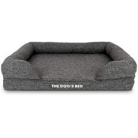Replacement Outer Cover ONLY (OUTER COVER ONLY - NO BED, NO WATERPROOF INNER) for The Dog's Bed, Washable Oxford Fabric, Medium (Grey Linen)