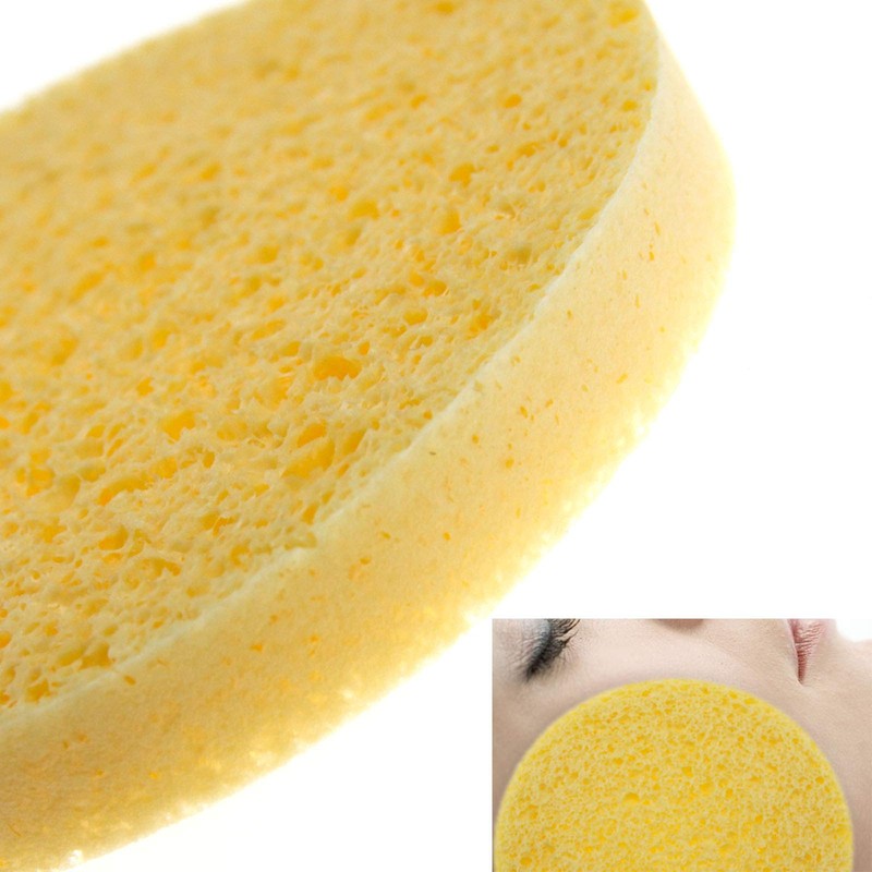Pack of 10 Facial Cleansing Sponge Cellulose Natural Wash Sponge
