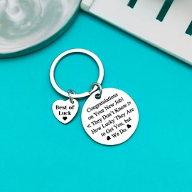 Xiahuyu Coworker Leaving Gifts for Colleague Work Friend New Job Gifts Keychain Colleague Farewell Gifts Going Away Gifts Goodbye Gifts for Coworker Good Luck Gifts