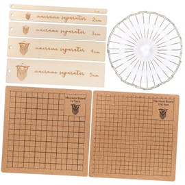TEHAUX Grid Macrame Board Macrame Kit for Woven Bracelets Craft Board t Pins Ruler