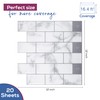 Peel and Stick Backsplash Tile for Kitchen Wall, 12” x