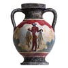 BeautifulGreekStatues Antique Greek Minoan Amphora Fisherman Handmade Ceramic Vase Small