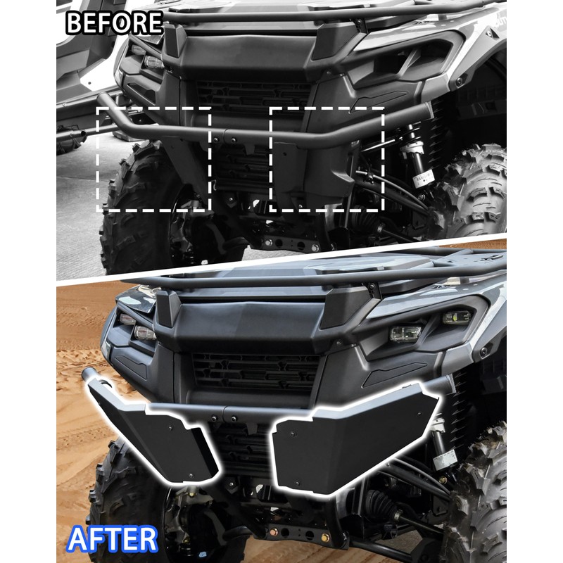 SAUTVS Front Bumper Protection Plates for Can-Am Outlander 500 700