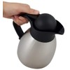Helios Enduro Push Stainless Steel Vacuum Jug 0.6 Litre, Metallic