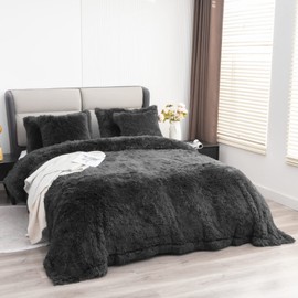 YUSOKI Faux Fur Queen Blanket(Morel,90" x 90"),Whithout Pillows,Winter Lightweight Plush Fuzzy Soft Cozy Microfiber Comfy Bed Blanket for Women Kids Girls Couch Sofa Washable