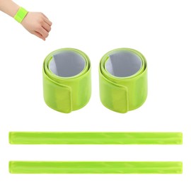 LIKENNY Reflective Band, Reflective Seal, Armband, Flexible and Lightweight, Attachable, For Arms, Wrists, Legs, Nighttime Reflection, Accident Prevention, Running, Walking, Jogging, Bicycle, Safety