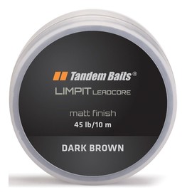Tandem Baits Limpit Leadcore Fishing Line Braided for Fishing Rod, Carp Rod, Fishing Accessories, Braided Line, Bushes, Camouflage, Carp Accessories for Professionals & Hobby Anglers, Dark Brown, 45