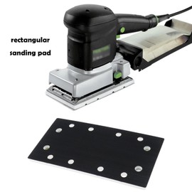 The Lord of the Tools Sanding Pad 93x178mm Compatible with Festool RS300 EQ RS3 LRS93 12 Holes Hook & Loop Grinding Plate Sanding Disc Backing Pad