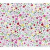 100% Cotton Poplin Fabric - Pink & Yellow Spring Ditsy