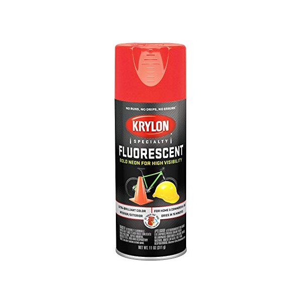 Krylon 3101 SW03101 Paint Spray Flou Orange 11Oz Aerosol Red