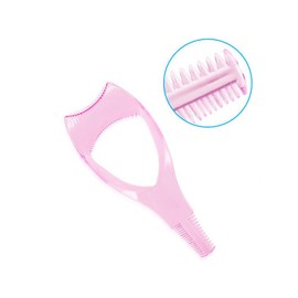 2PCS Plastic Eyelash Mascara Guard Applicator With Comb -Beauty Make Up Eyes Mascara Shields Applic Upper Makeup Tools(Blue+Pink)