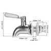BTSKY 2 Pack Stainless Steel Beverage Dispenser Replacement Spigot Fits