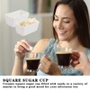 DOERDO 2Pcs Ceramic Sugar Packet Holder Tea Bag Bowl Storage