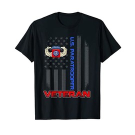 82nd Airborne Division American Flag Patriotic Tshirt Mens T-Shirt