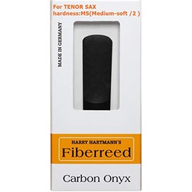 Weissenberg Carbon Onyx Fiberreed (Tenor Saxophone Reed, Medium-soft / 2, Black, B Flat, Resin)