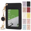 [VEISEN] Commuter Pass Case with Reel, Double-Sided, PU Leather, 2
