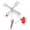 Llave de llave cruzada, 10 piezas de llave cruzada gabinete