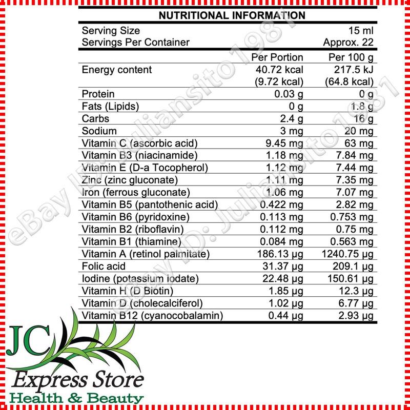 Prosa IODIZED RADISH EXTRACT SYRUP EXTRACTO DE RABANO YODADO JARABE