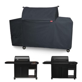 Cover Geny Grill Cover Fits Traeger Woodridge Elite Electric Wood Pellet Grill and Smoker TFC97XLH,Outdoor Full-Length Heavy Duty Waterproof 600D Cover Compared to Traeger BAC776