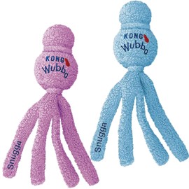 KONG Dog- Wubba Snugga - 2 Pack Large (Assorted Colors)