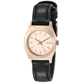 Nixon Women's A5091932 Small Time Teller Leather Watch